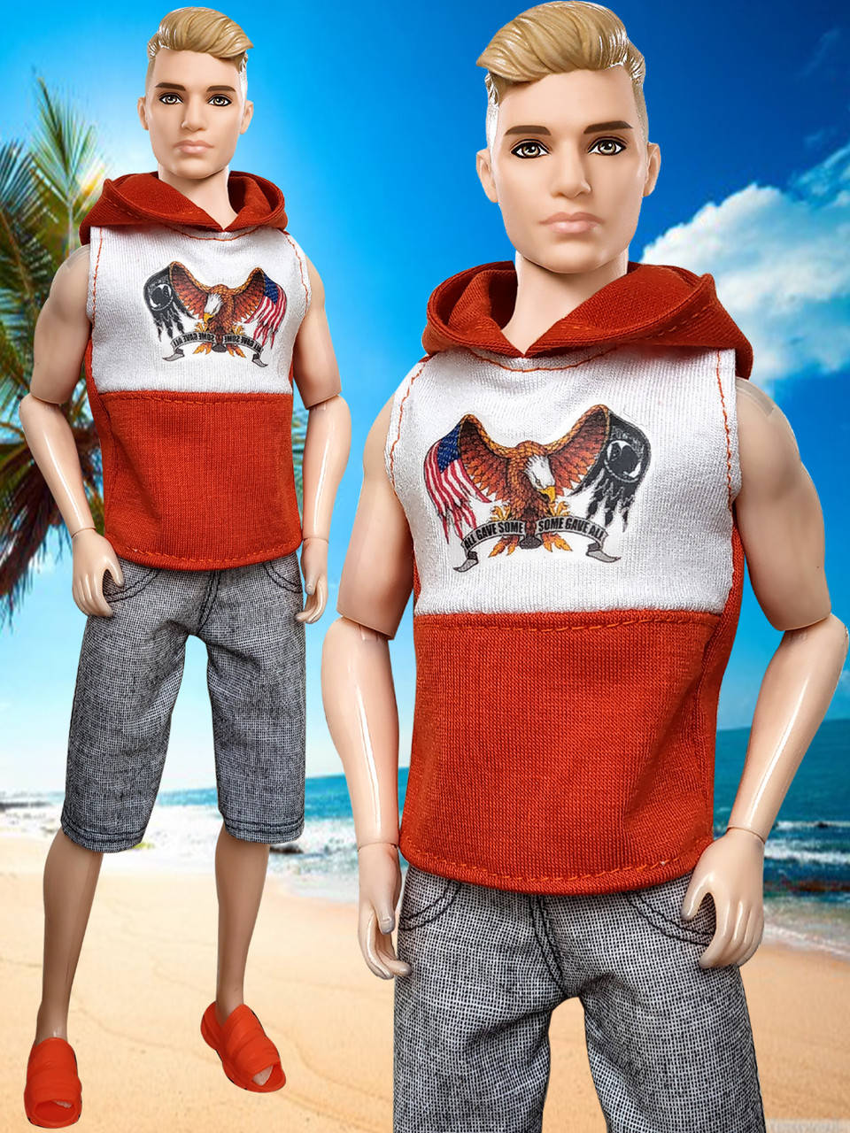 

Одежда для Кена - футболка и шорты