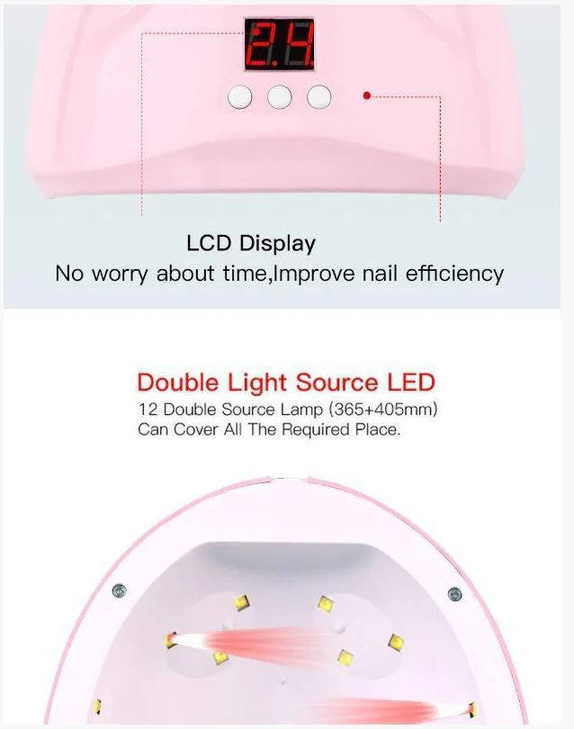 

Сушилка для ногтей FD 258 Beauty nail 36w! улучшенная, Розовый
