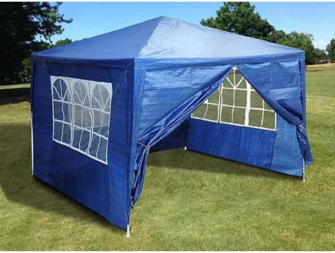 

Распродажа! Садовый павильон 3 х 3 м,Садовая палатка 4 стенки Шатер. Синий