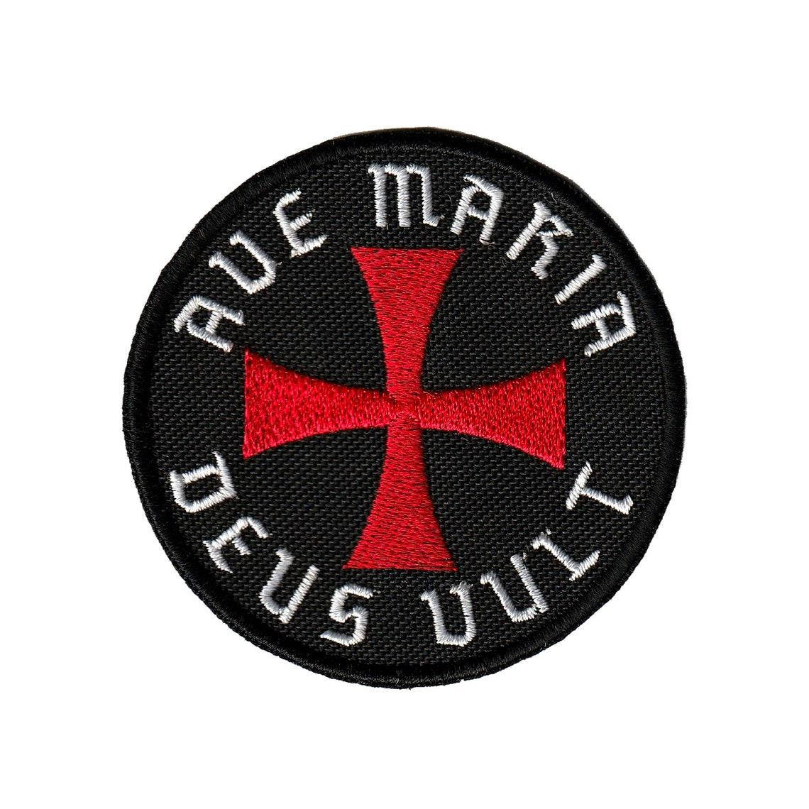 

"Ave Maria Deus Vult" Нашивка, патч, шеврон