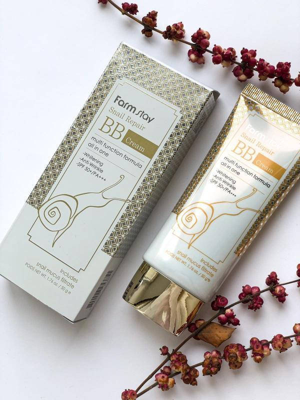 

BB-крем с муцином улитки SPF 50+ Farmstay Snail Repair BB Cream, 50 мл