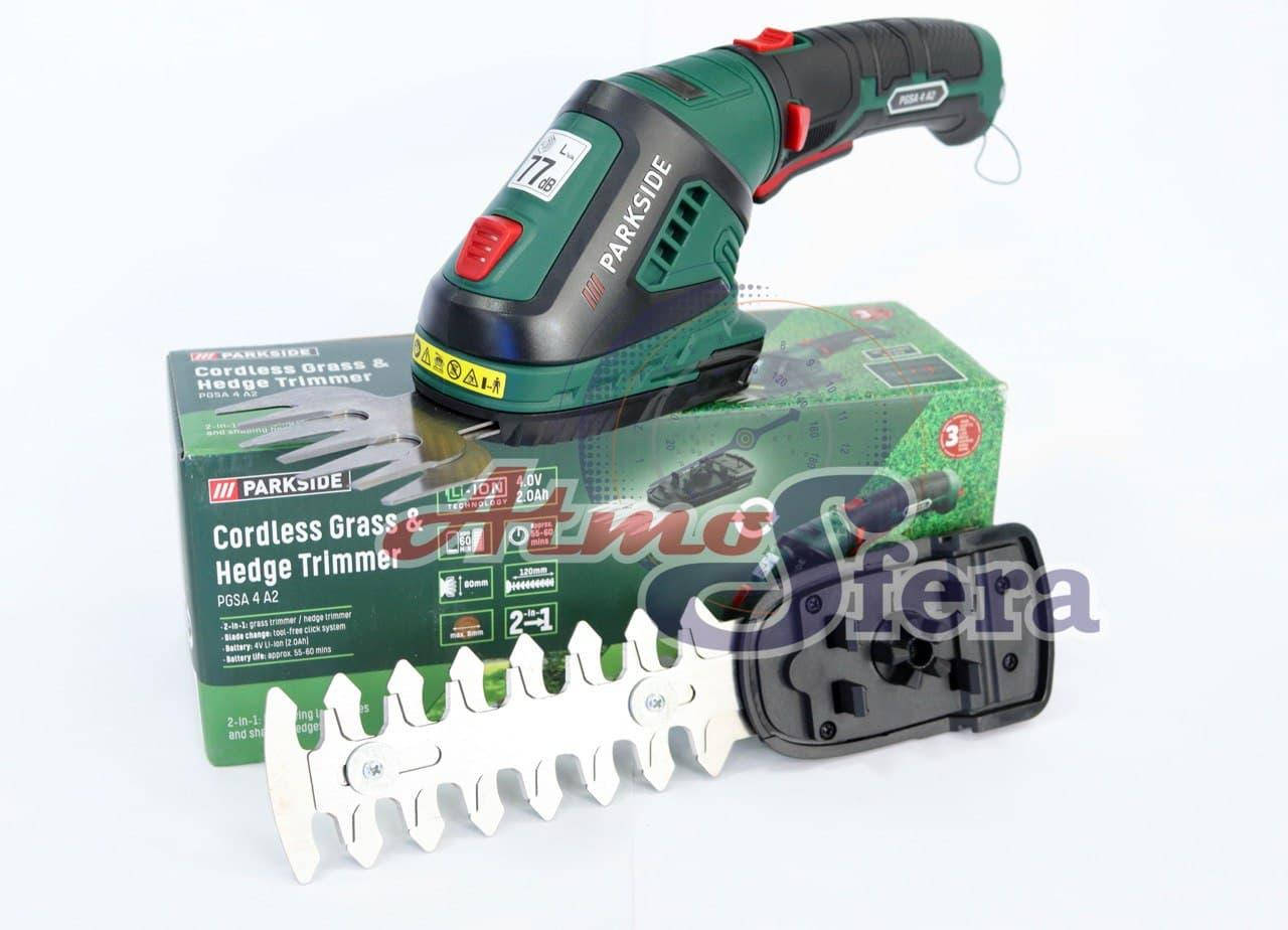 

Аккумуляторный кусторез триммер для травы, Parkside PGSA 4 A1 2в1
