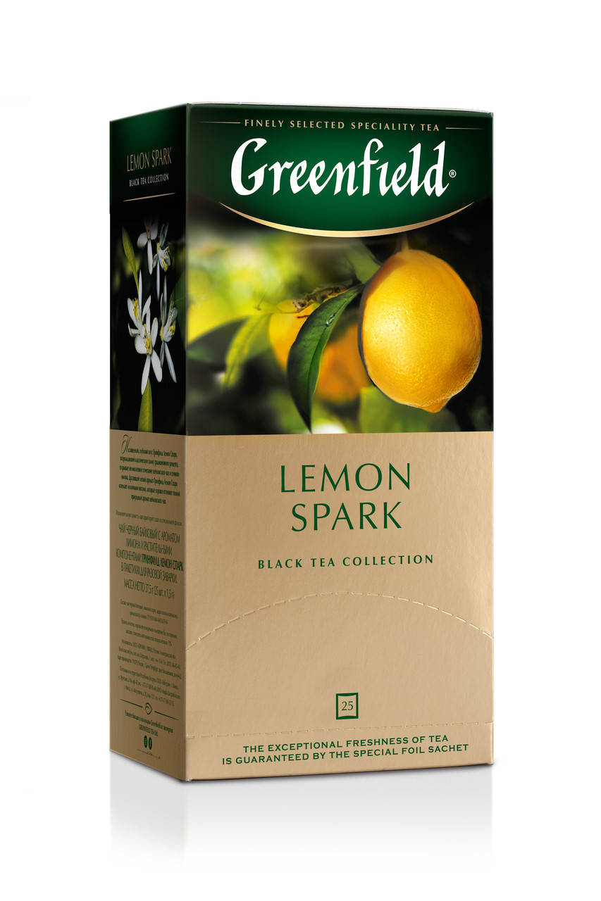 

Чай Гринфилд черный с лимоном Lemon Spark 25 пакетиков