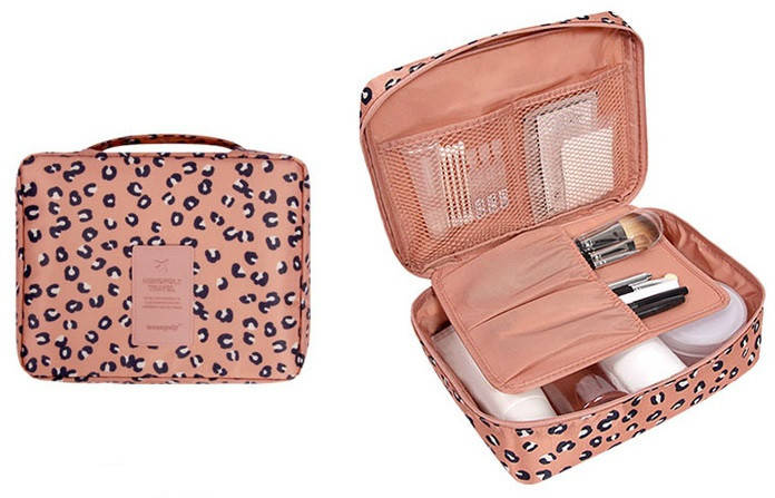 

Органайзер для косметики Travel Pouch XL Ver.3 тёмный леопард