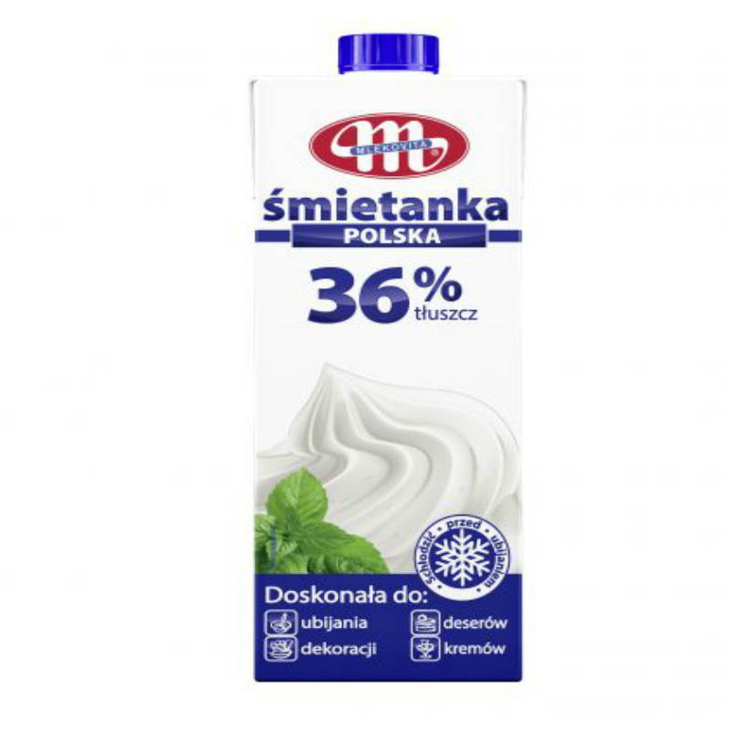 

Сливки 36% "Mlekovita" фасовка 1l