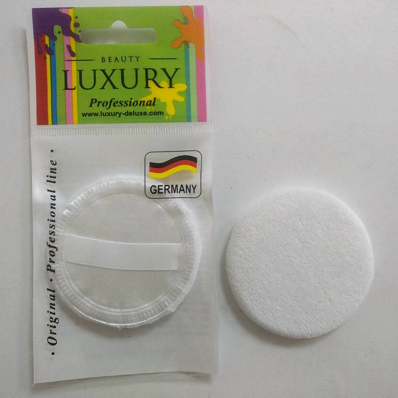 

Спонж для макияжа велюровый для нанесения пудры Beauty LUXURY SP-03 Белый