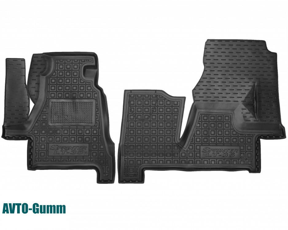 

Коврики в салон для Volkswagen LT '96-05 резиновые, черные (AVTO-Gumm), Черный