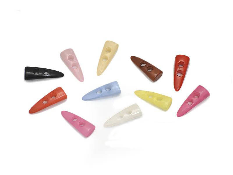 

Пуговица акрил "Рожок", 42*15мм, цвета