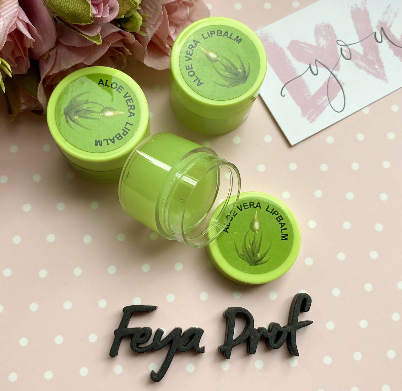 

Увлажняющий бальзам для губ с алоэ вера, Aloe Vera Lip Balm 8г