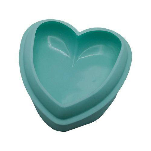 

Силіконова форма для муссових тортів Сердечко велике бірюзове, Бирюзовый