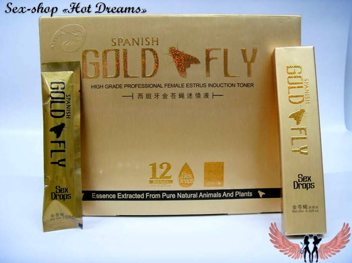 

Женский возбудитель шпанская мушка Gold fly/Золотая мушка в каплях(упаковка)