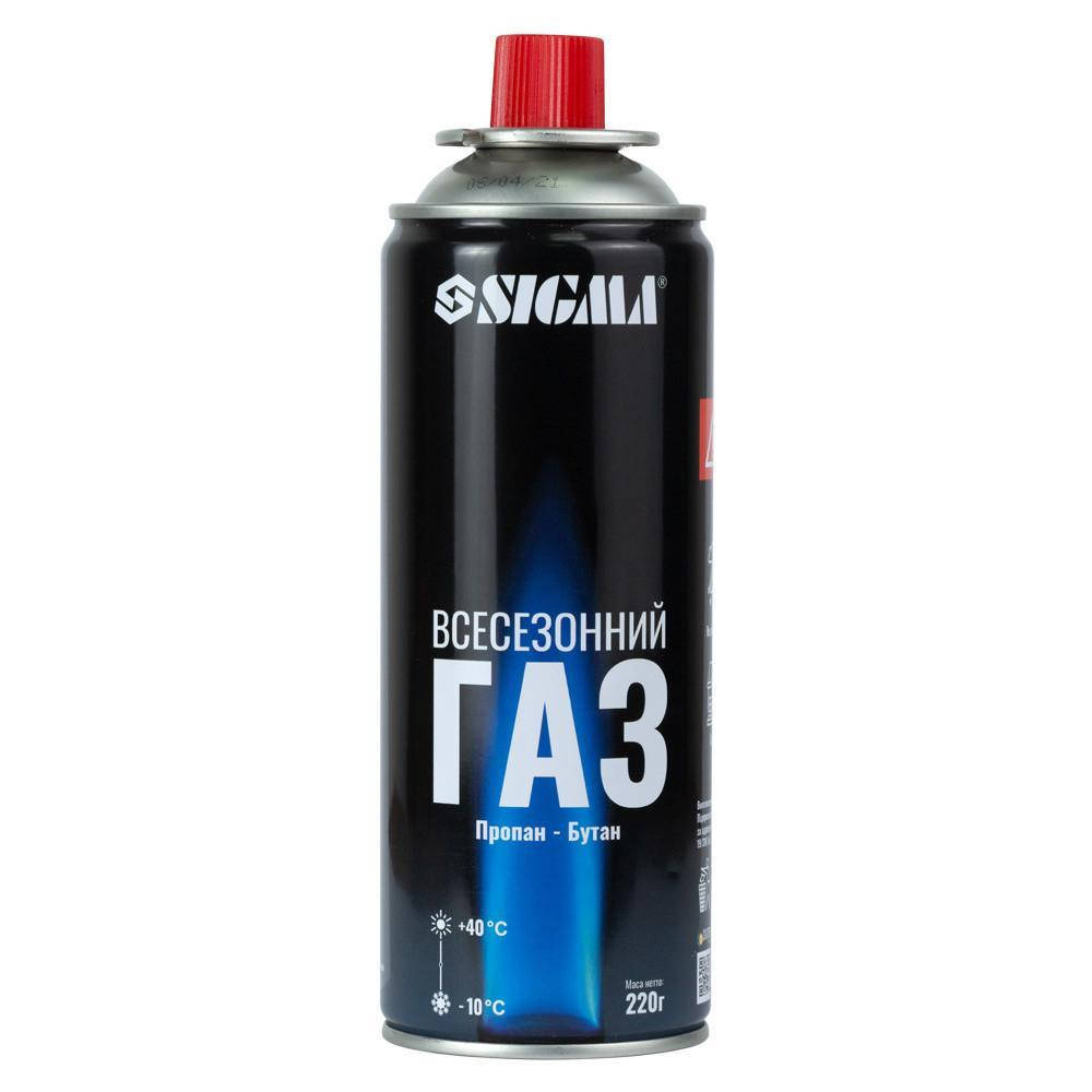 

Газовый туристический баллон для горелок, плит SIGMA 220г (2901851) Perry