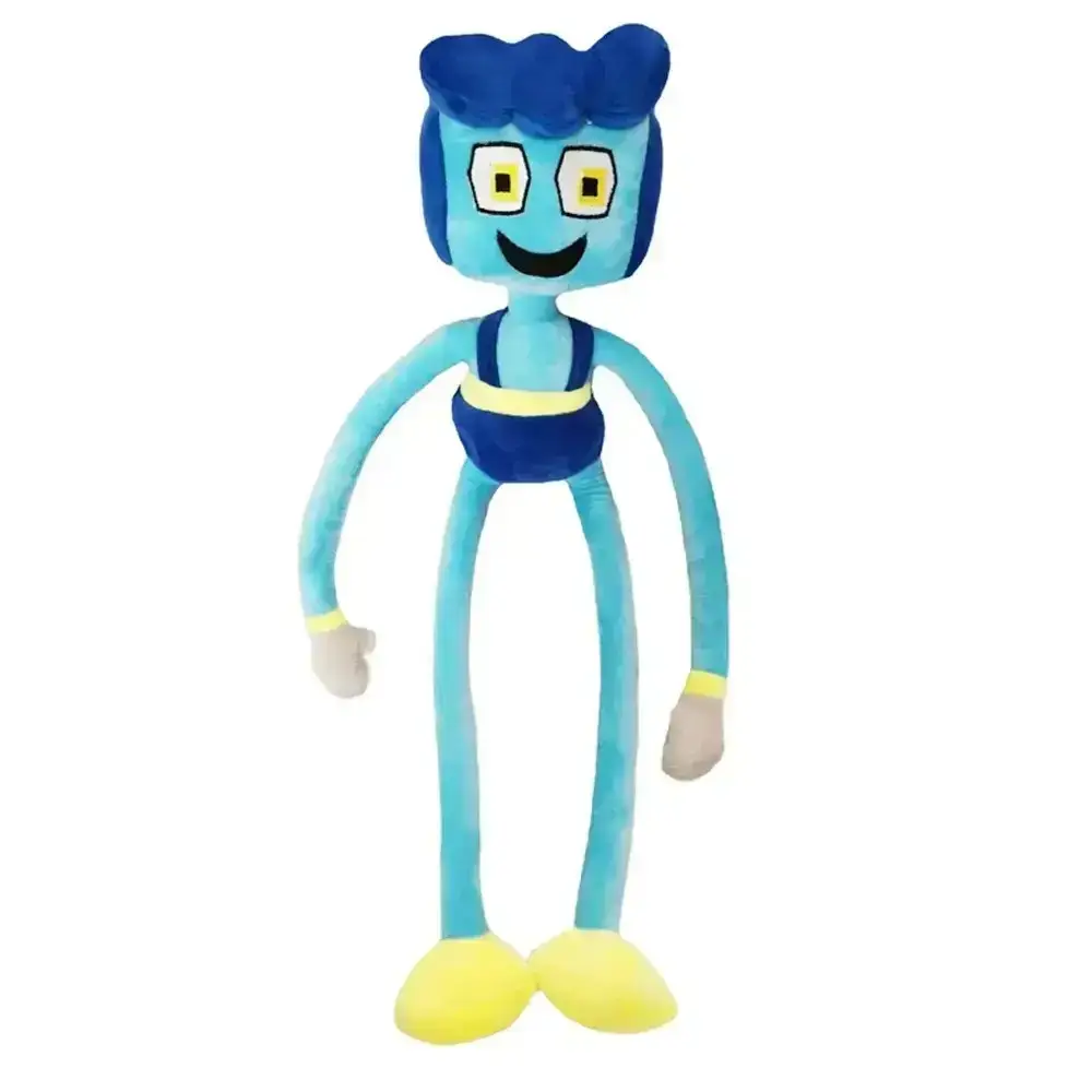 

Мягкая игрушка обнимашка папа Хаги Ваги длинные ноги из Poppy playtime Huggy Wuggy, Голубой