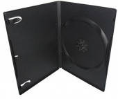 

Бокс для 1 DVD диска 14mm Black глянцевая пленка, Черный