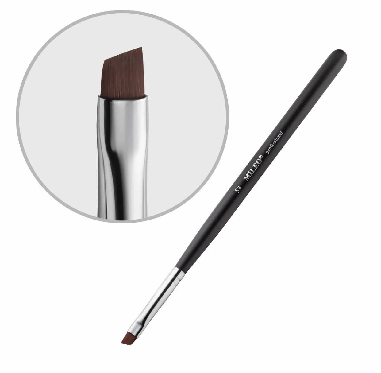 

MILEO КИСТЬ ДЛЯ БРІВ(номер 8-1)