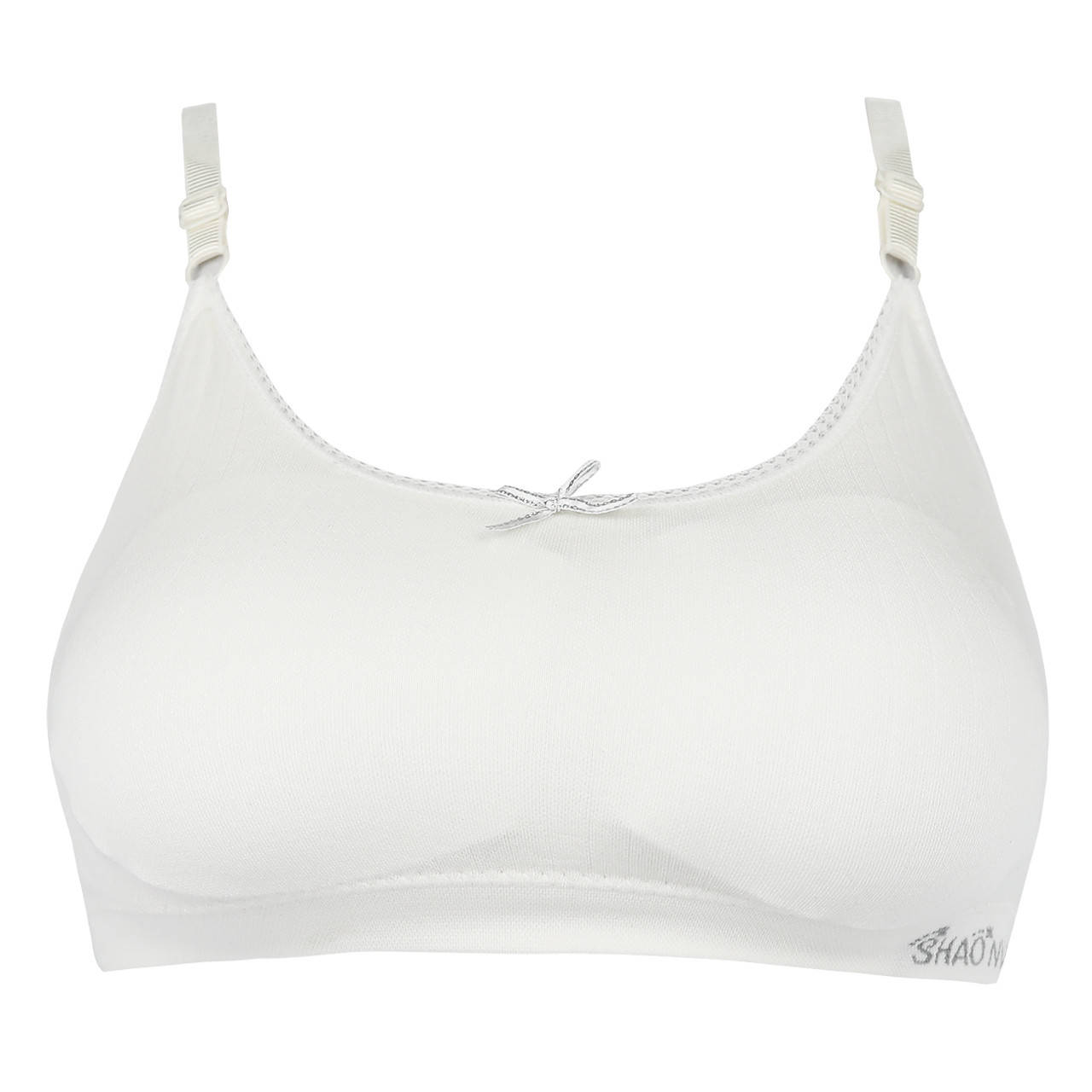 

Бюстгальтер-топ женский бесшовный Shao, чашка В Janel белый