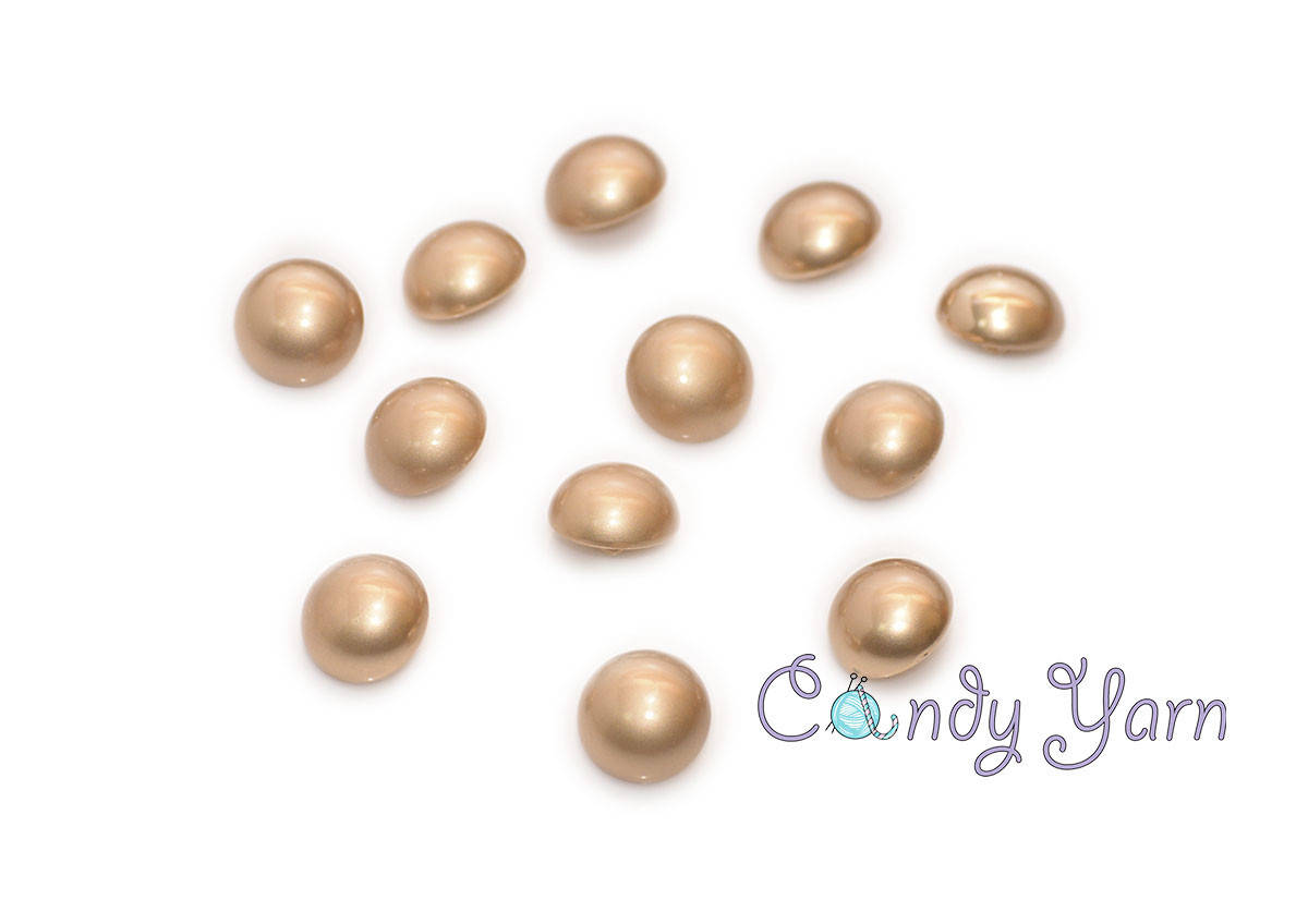 

Металлическая пуговица с капюшоном Туманное золото, 18мм