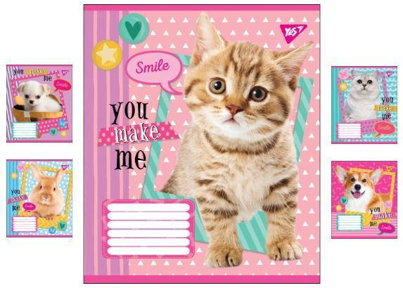 

Тетрадь 12 листов клетка "1 Вересня, YES" / YOU MAKE ME SMILE