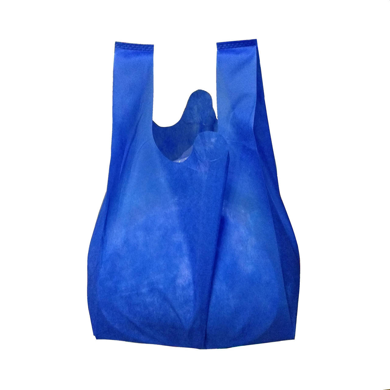 

Эко сумка-шоппер ECOBag Майка однотонная без рисунка синяя, Синий