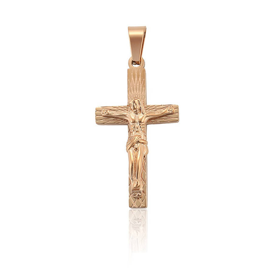 

Кулон крестик, распятие ХР GOLD FILLED 18K. Размер 39 х 18 мм. Вес 3,7 г.