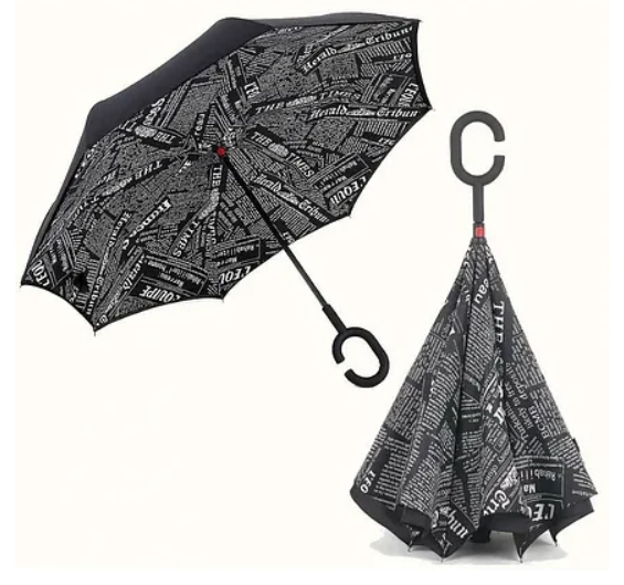

Ветрозащитный зонт Up-Brella | антизонт | зонт обратного сложения | зонт наоборот
