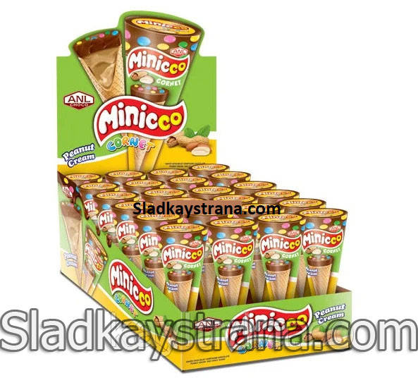 

Шоколадный рожок Minicco 15 г 24 шт (ANL)