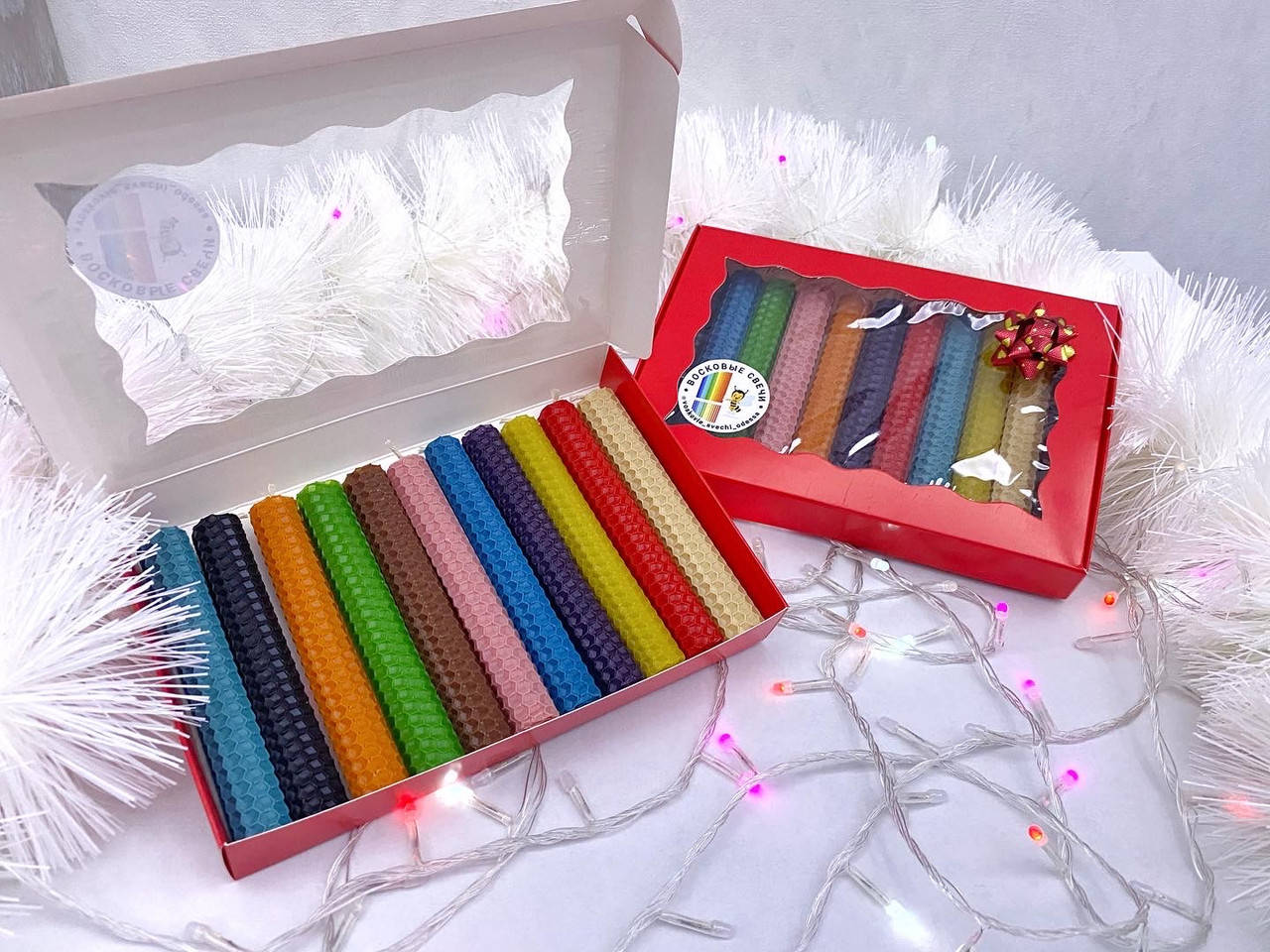 

Подарочный набор! Свечи из вощины! 100% воск!