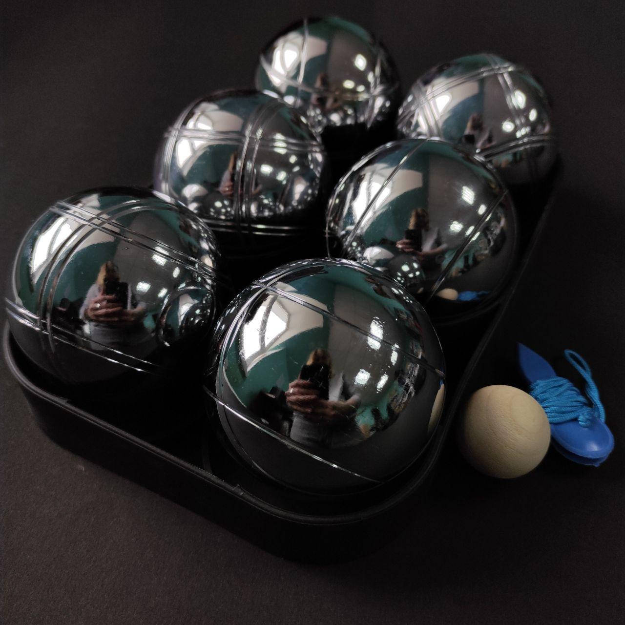 

Петанк-бочче Игра в шары металлические стальные 6 шт ZELART В чехле Boules Серебро (ПТНК-вел)