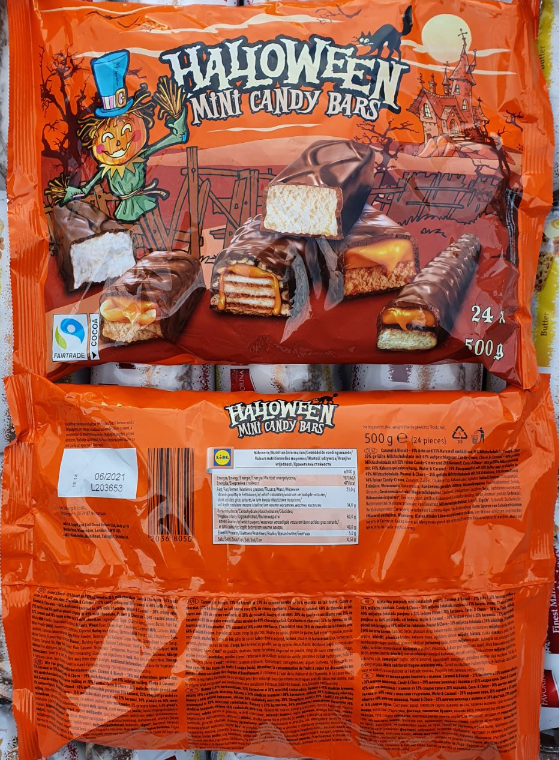 

Шоколадные конфеты Halloween Mini Candy Bars 500 g