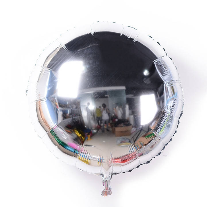

Фольгированный шар круг серебро 18" (Китай), Серебристый