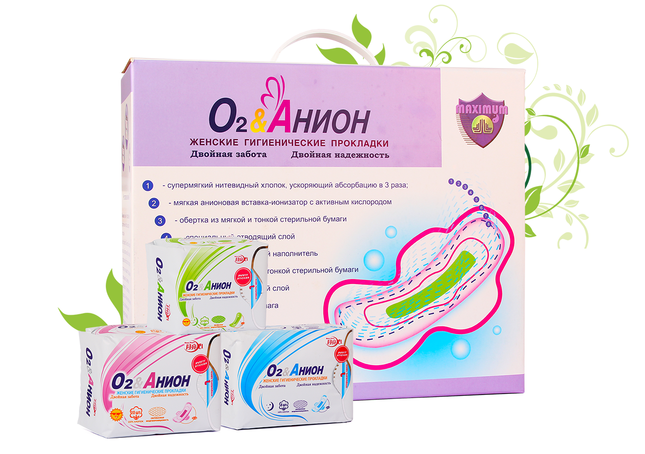 

Кейс анионовых прокладок "О2&Анион" Moon Heart еждневные (24 упаковки)