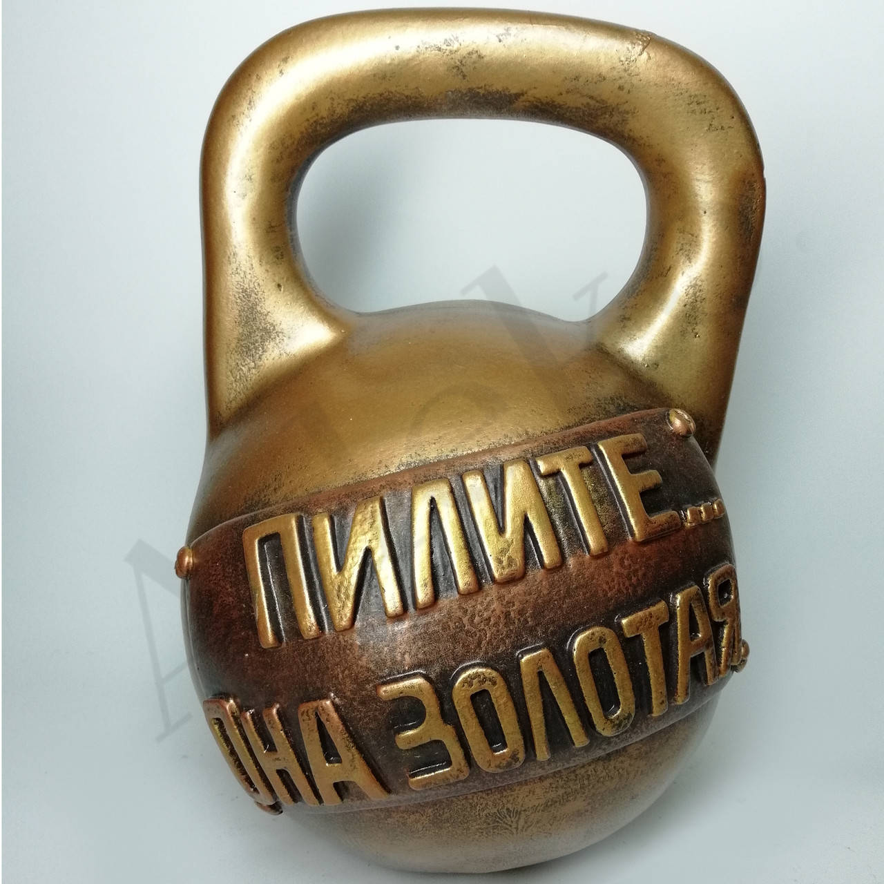 

Копилка Гиря большая 29см, Серый