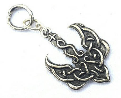 

Кулон "Тризуб, Візантійський", Розміри кулона: 2,2х4,7 см, ЦАМ, посріблений