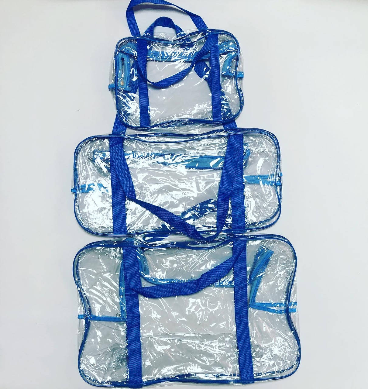 

Сумки в роддом, набор сумок, 3 шт (XL+L+S) блакитний