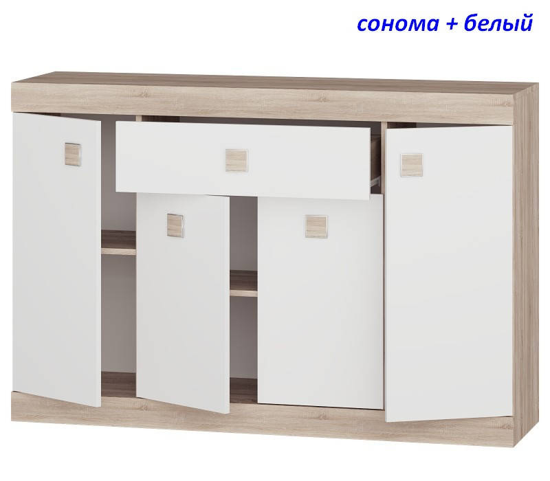 

Большой комод с дверями и ящиком Соната-7