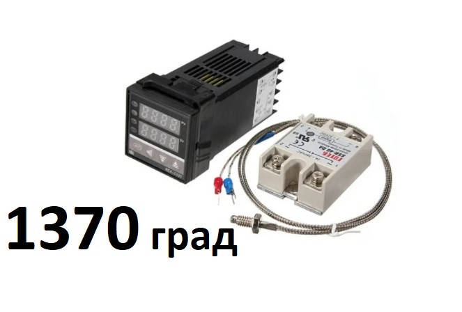 

Терморегулятор REX - C100 1300°C+ SSR реле 40DА+ термопара . Полная версия