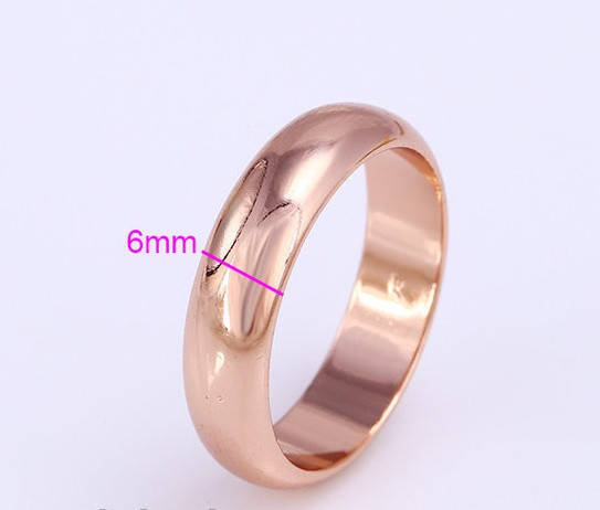 

Обручальное широкое кольцо позолота 6мм