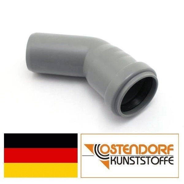 

OSTENDORF (Германия), колено HTB 50х45, для внутренней канализации, Серый