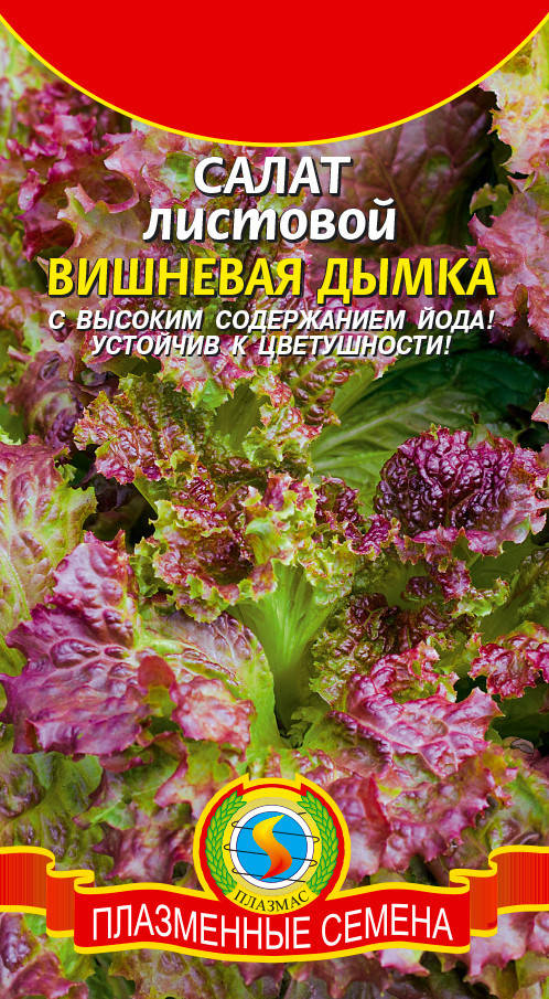 

Насіння салату Салат Вишнева серпанок 0,5 г (Плазмові насіння)
