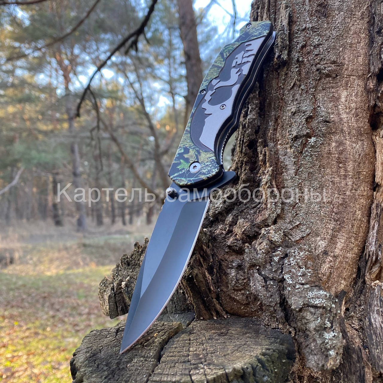 

Нож складной Military skull F290