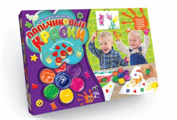 

Фарби ПАЛЬЧИКОВІ 7 кольорів Рос Danko Toys
