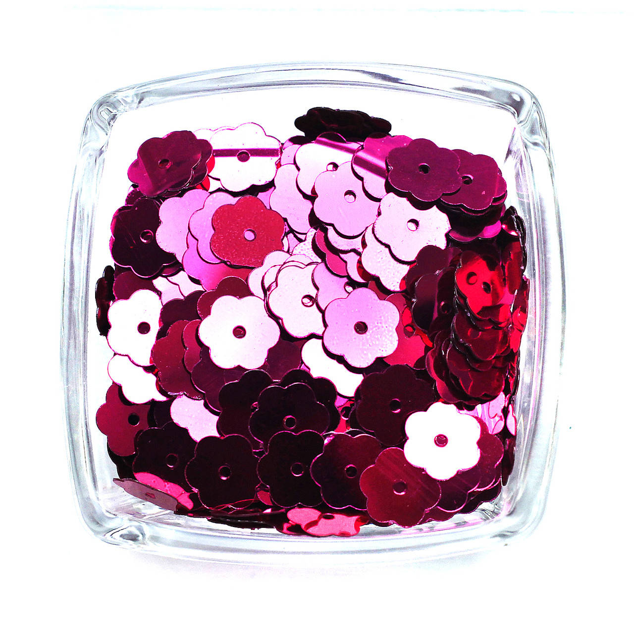 

Пайетки цветочки Фуксия 10 мм, Малиновый