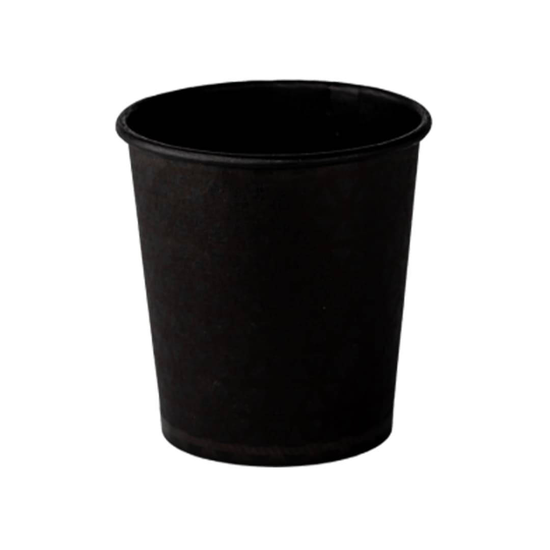 

Стакан одноразовый бумажный 185 мл. Чёрный