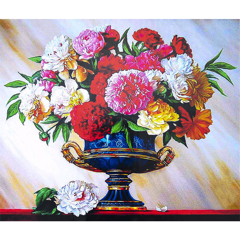 

Алмазная мозаика 40х50 см DIY Цветочный натюрморт (SL 75029)