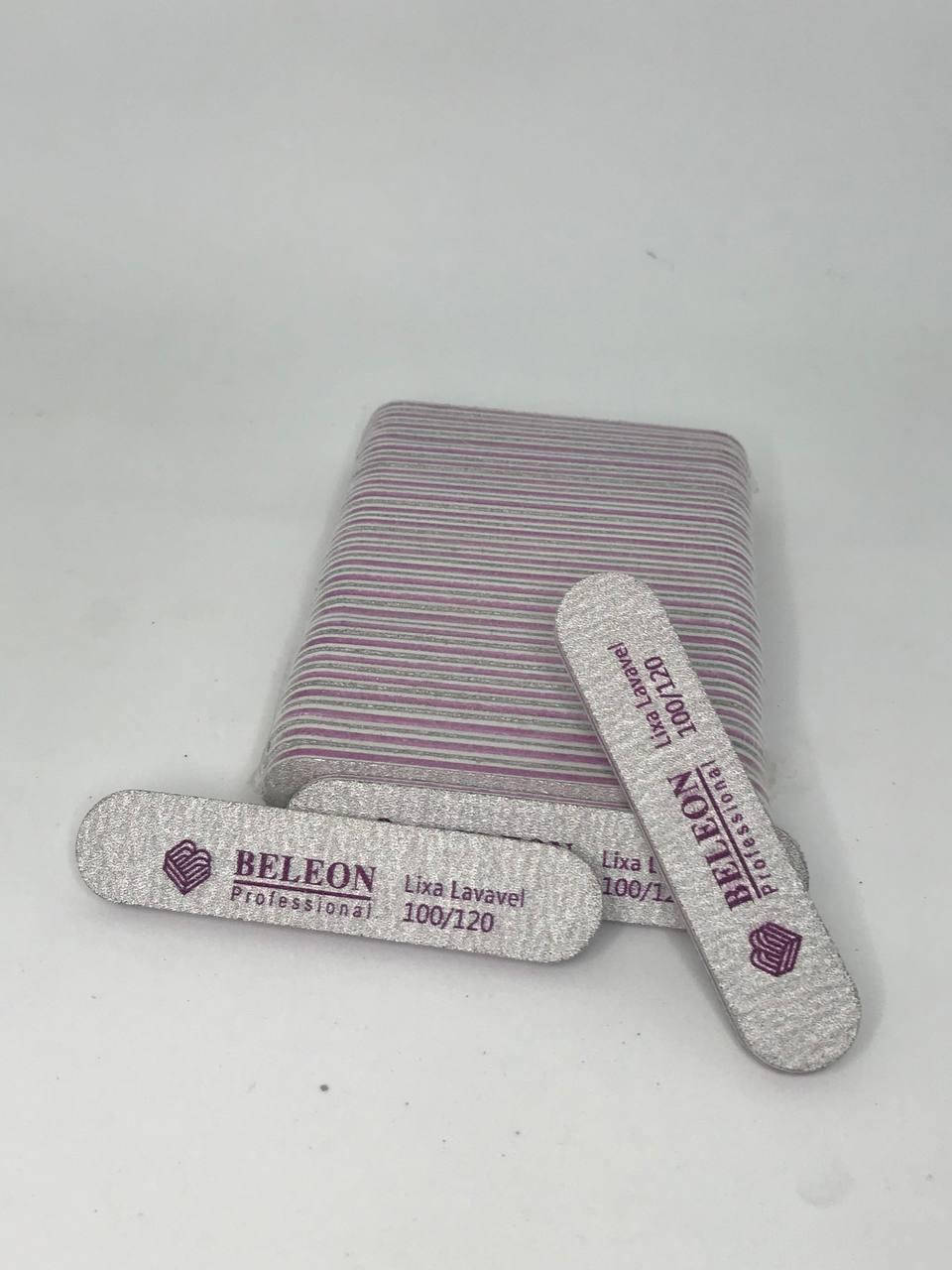 

Пилка для ногтей mini BELEON 100/120, 25шт/уп.