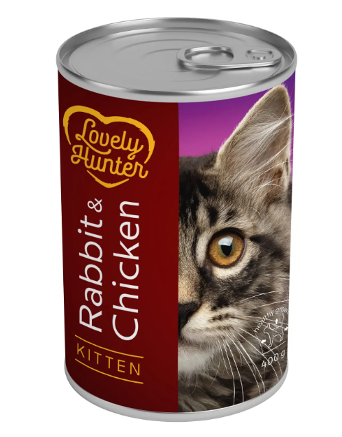 

Lovely Hunter Kitten Rabbit & Chicken Корм для котят с кроликом и курицей 400 г