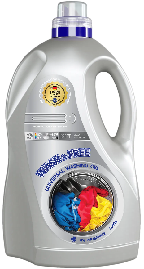 

Гель для стирки Wash&Free Универсальный 5 л 600247
