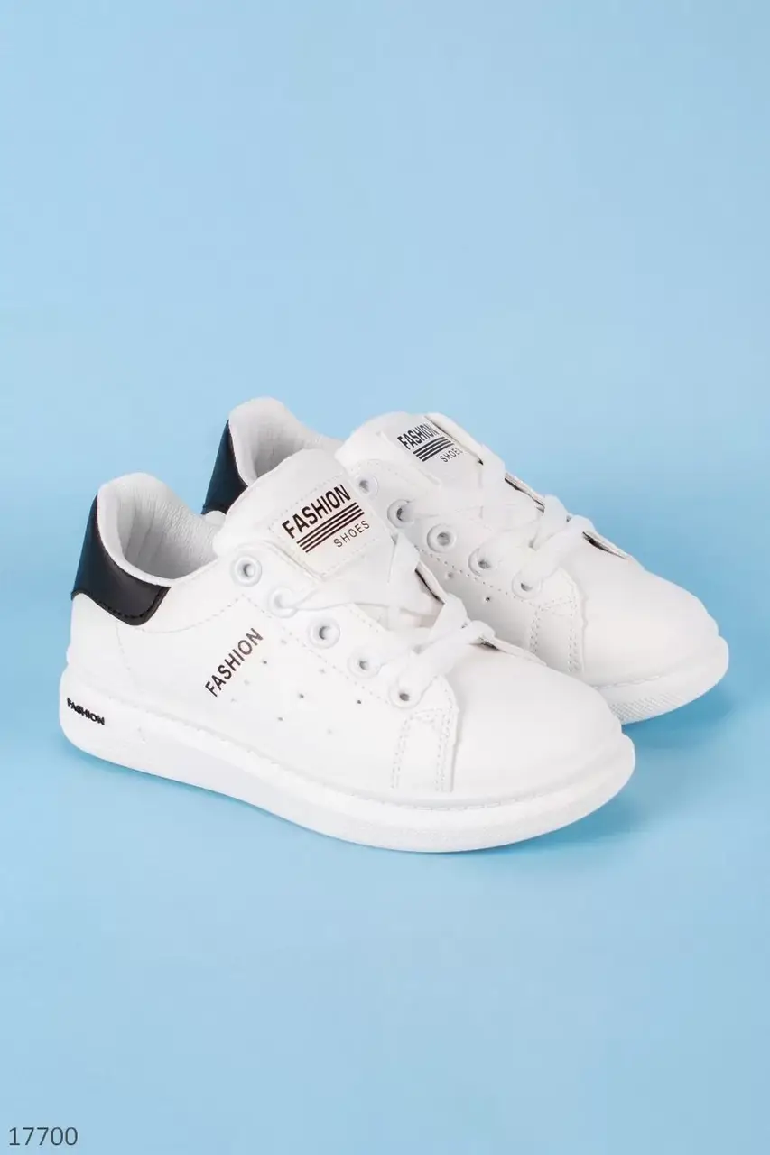 

Детские белые кеды из эко-кожи 31,32,33,34,35,36