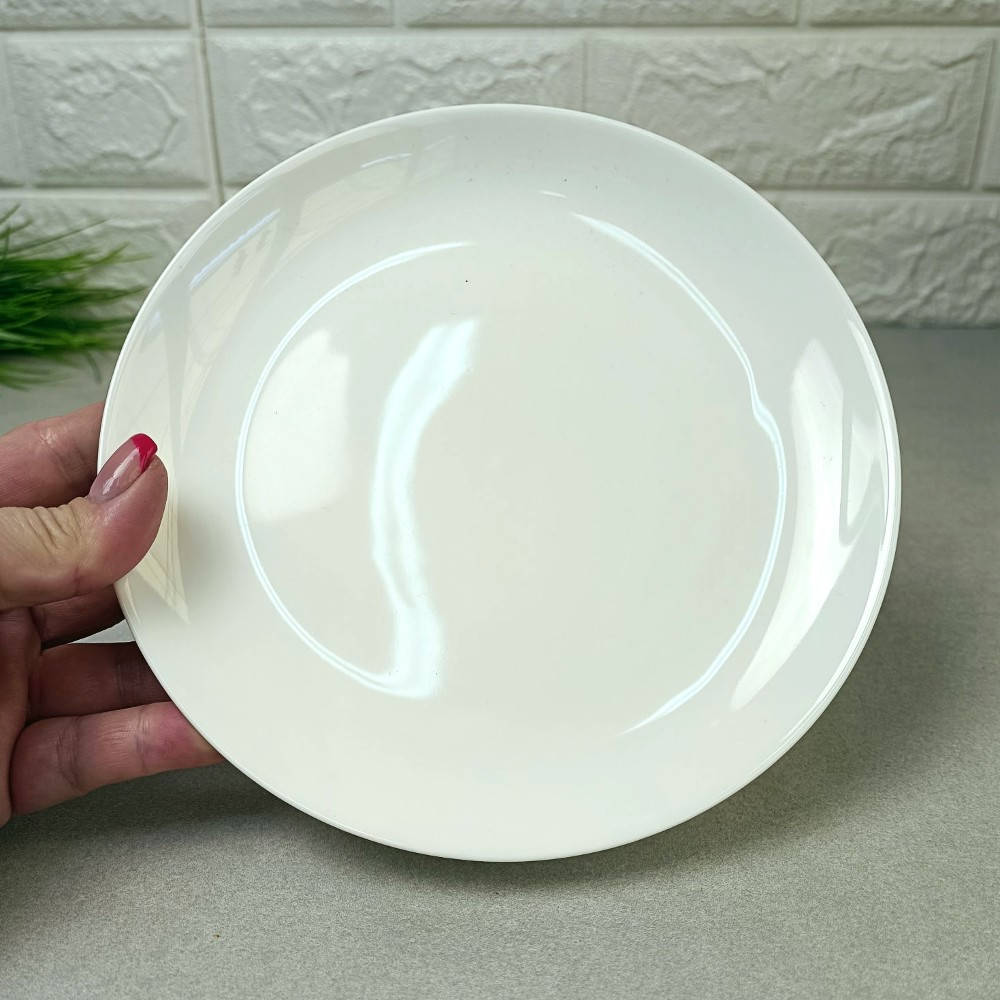 

Тарелка десертная фарфоровая HLS Extra white 180 мм (A7002), Белый
