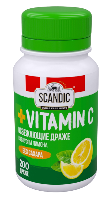 

Освежающие драже Energon SCANDIC без сахара со вкусом Лимона с витамином С (52 грамма)